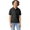 Gildan Unisex-Child DryBlend Short Sleeve Polo, Style G8800b, 3-Pack(Black)