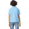 Gildan Unisex-Child DryBlend Short Sleeve Polo, Style G8800b, 3-Pack(Light Blue)