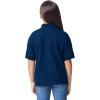 Gildan Unisex-Child DryBlend Short Sleeve Polo, Style G8800b, 3-Pack(Navy)