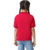 Gildan Unisex-Child DryBlend Short Sleeve Polo, Style G8800b, 3-Pack(Red)