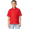 Gildan Unisex-Child DryBlend Short Sleeve Polo, Style G8800b, 3-Pack(Red)