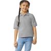 Gildan Unisex-Child DryBlend Short Sleeve Polo, Style G8800b, 3-Pack(Sport Grey)