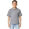 Gildan Unisex-Child DryBlend Short Sleeve Polo, Style G8800b, 3-Pack(Sport Grey)