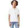 Gildan Unisex-Child DryBlend Short Sleeve Polo, Style G8800b, 3-Pack(White)
