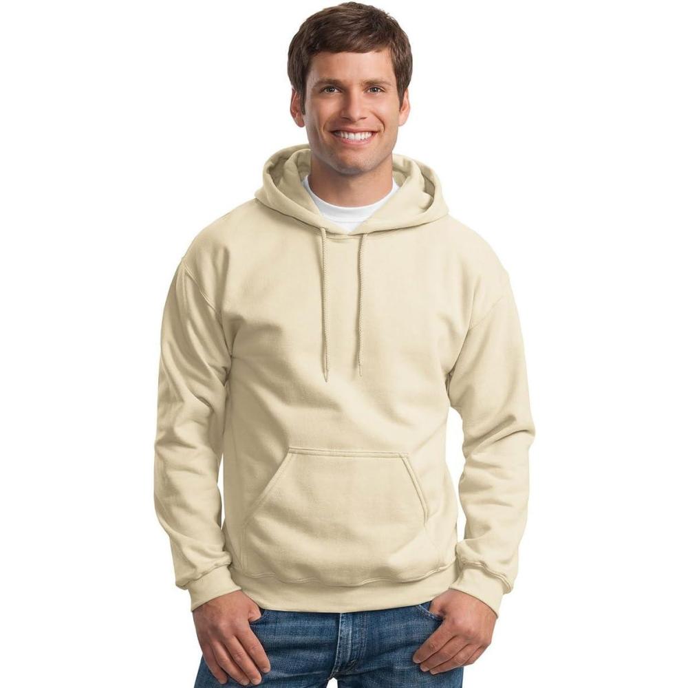 imageGildan Adult Fleece Hoodie Sweatshirt Style G18500 MultipackSand