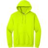 Gildan Adult Fleece Hoodie Sweatshirt, Style G18500, Multipack(Safety Green)
