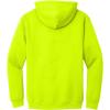 Gildan Adult Fleece Hoodie Sweatshirt, Style G18500, Multipack(Safety Green)