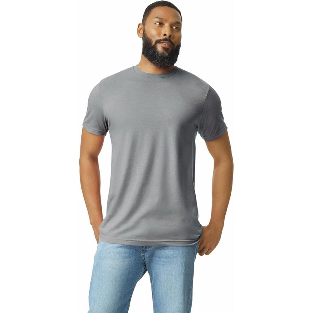 imageGildan UnisexAdult Softstyle CVC Short Sleeve TShirt Style G67000 MultipackCement 36pack