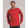 Gildan Adult Ultra Cotton Long Sleeve T-Shirt, Style G2400, Multipack(Sapphire/Red)