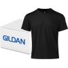 Gildan Unisex-Adult Softstyle CVC Short Sleeve T-Shirt, Style G67000, Multipack(Pitch Black (36-pack))