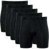 Gildan mens Performance Underwear Boxer Briefs(Black (5-pack))