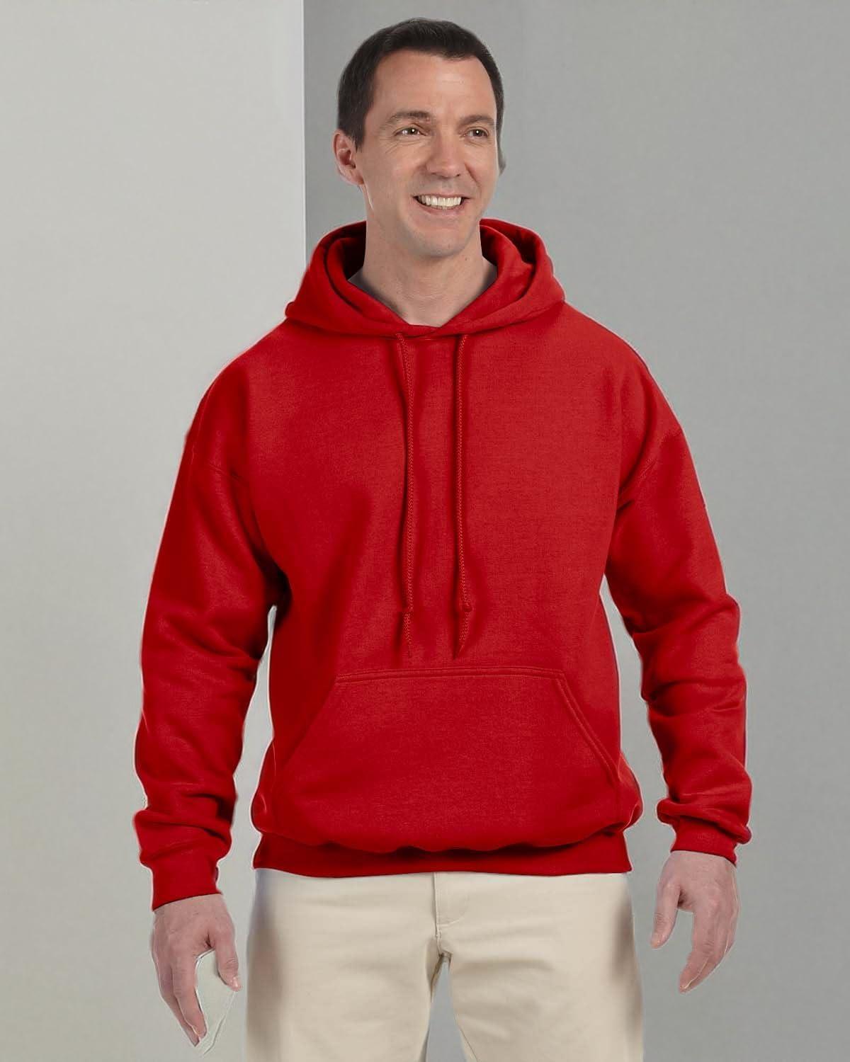 imageGildan Fleece Hoodie Sweatshirt Style G18500 MultipackRed