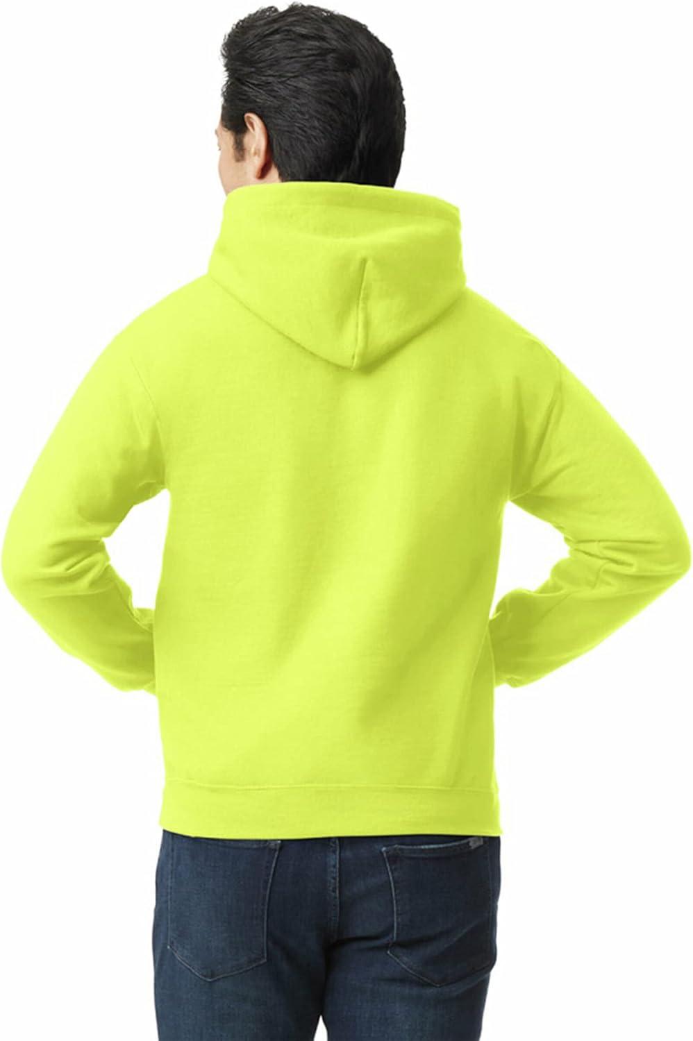 imageGildan Fleece Hoodie Sweatshirt Style G18500 MultipackSafety Green 1pack