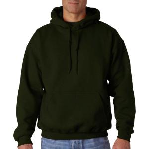 Gildan Fleece Hoodie Sweatshirt, Style G18500, Multipack(Forest Green)