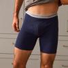 Gildan mens Underwear Boxer Briefs, Multipack(Mixed Navy (10-pack  Classic Length))