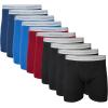 Gildan mens Underwear Boxer Briefs, Multipack(Black/Garnet/Royal/Diamond)