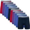 Gildan mens Underwear Boxer Briefs, Multipack(Cardinal Red/Stripe/Metro Blue/Dot/Navy)