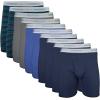 Gildan mens Underwear Boxer Briefs, Multipack(Mixed Navy)