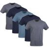 Gildan Men’s Crew T-Shirts, Multipack, Style G1100(Navy/Heather Navy/Indigo Blue)