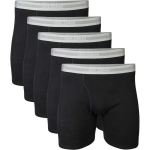 Gildan mens Underwear Boxer Briefs, Multipack(Black)