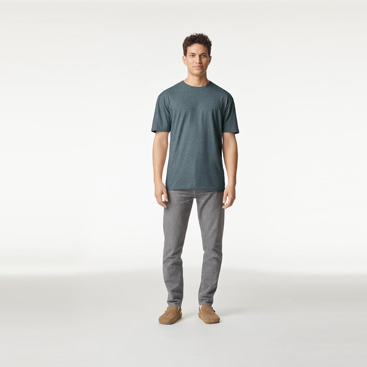 imageGildan Adult Softstyle Cotton TShirt Style G64000 MultipackDark Heather