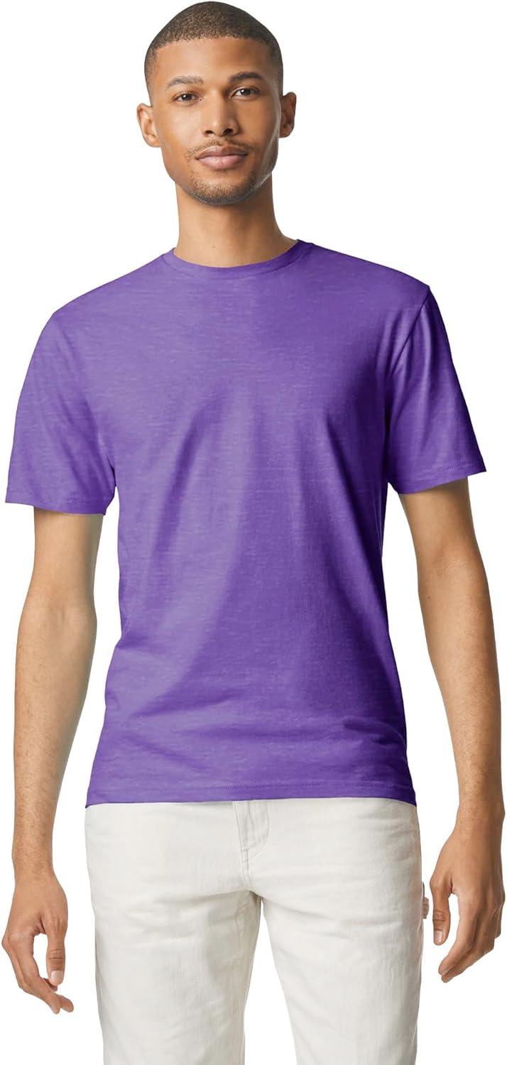 imageGildan Adult Softstyle Cotton TShirt Style G64000 MultipackHeather Purple