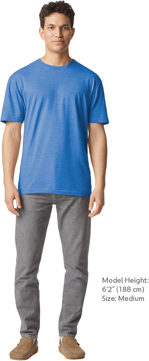 imageGildan Adult Softstyle Cotton TShirt Style G64000 MultipackHeather Royal