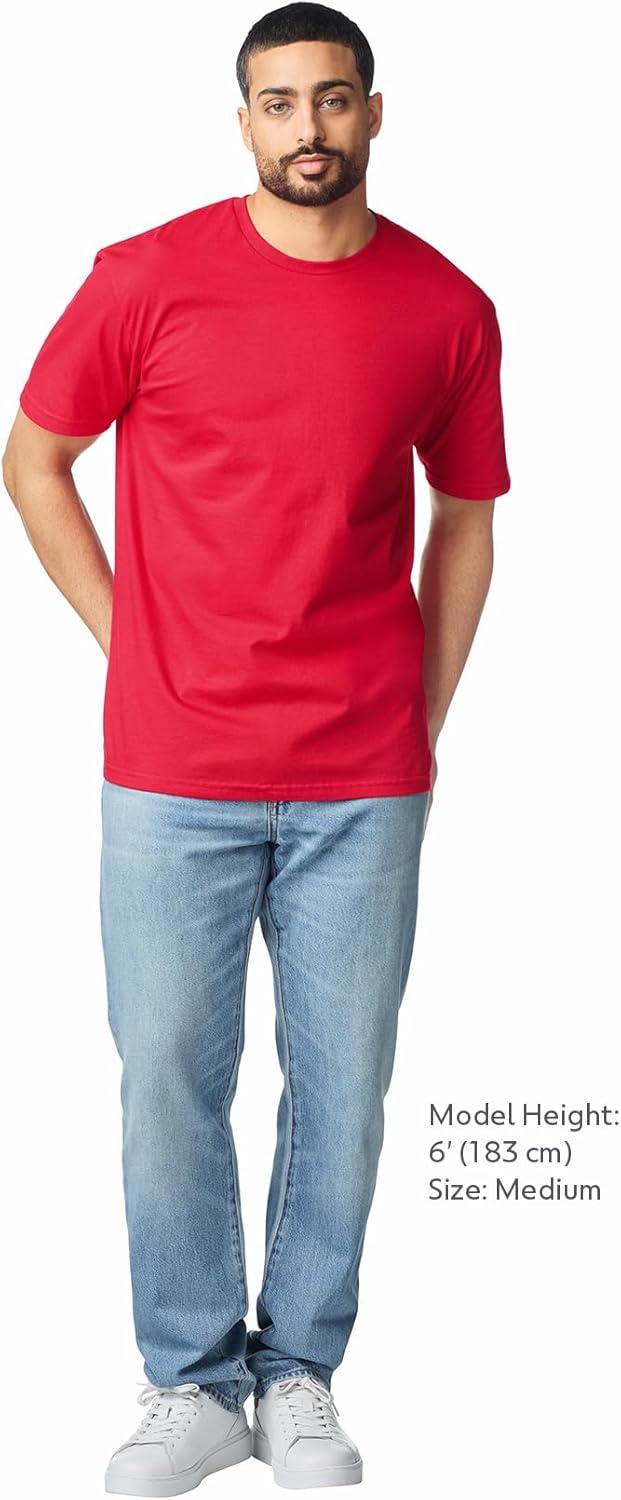 imageGildan Adult Softstyle Cotton TShirt Style G64000 MultipackRed