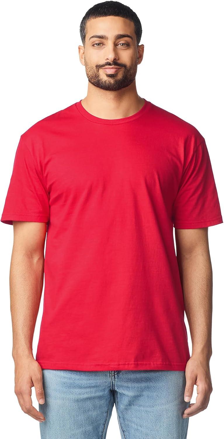 imageGildan Adult Softstyle Cotton TShirt Style G64000 MultipackRed