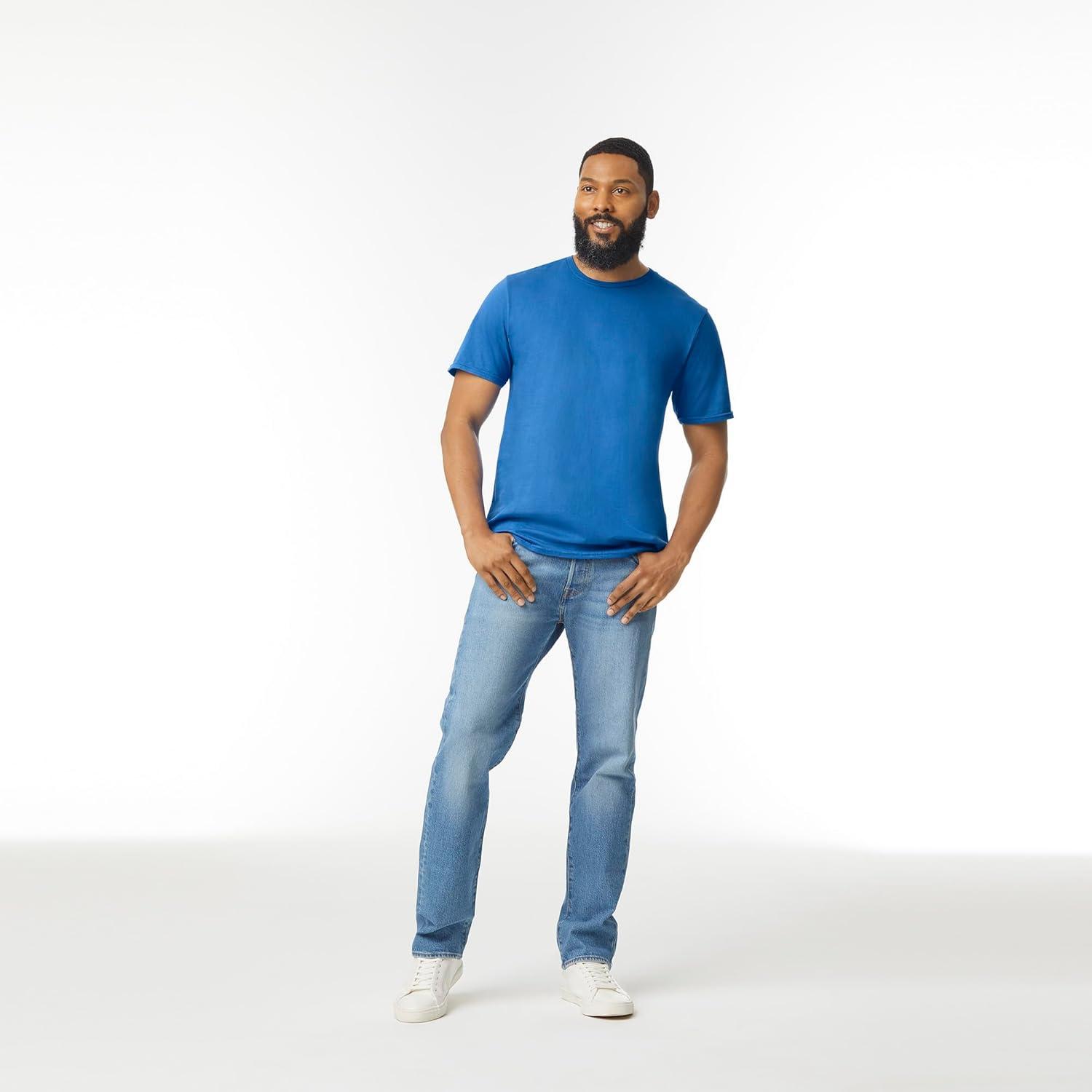 imageGildan Adult Softstyle Cotton TShirt Style G64000 MultipackRoyal