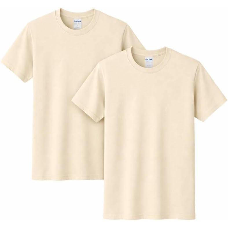 imageGildan Adult Softstyle Cotton TShirt Style G64000 MultipackNatural