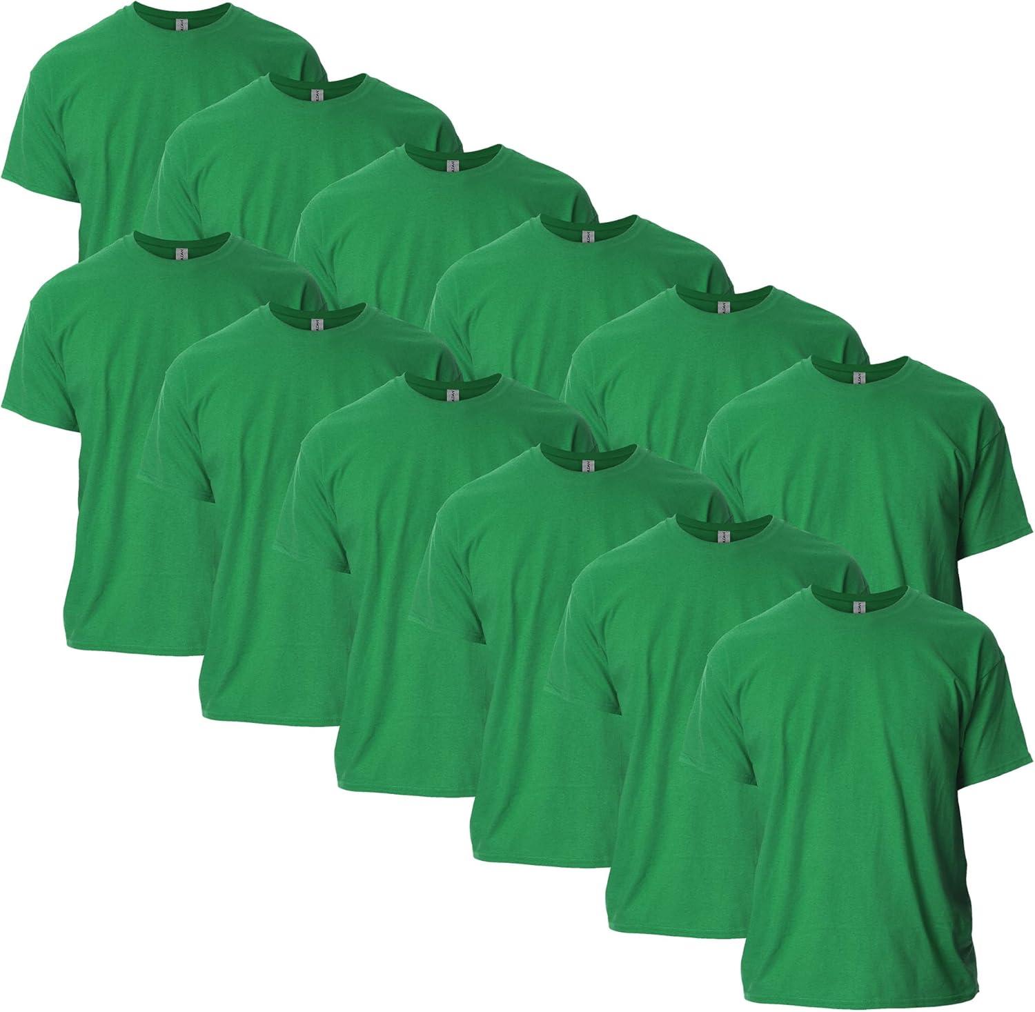 imageGildan Adult Ultra Cotton TShirt Style G2000 MultipackAntique Irish Green