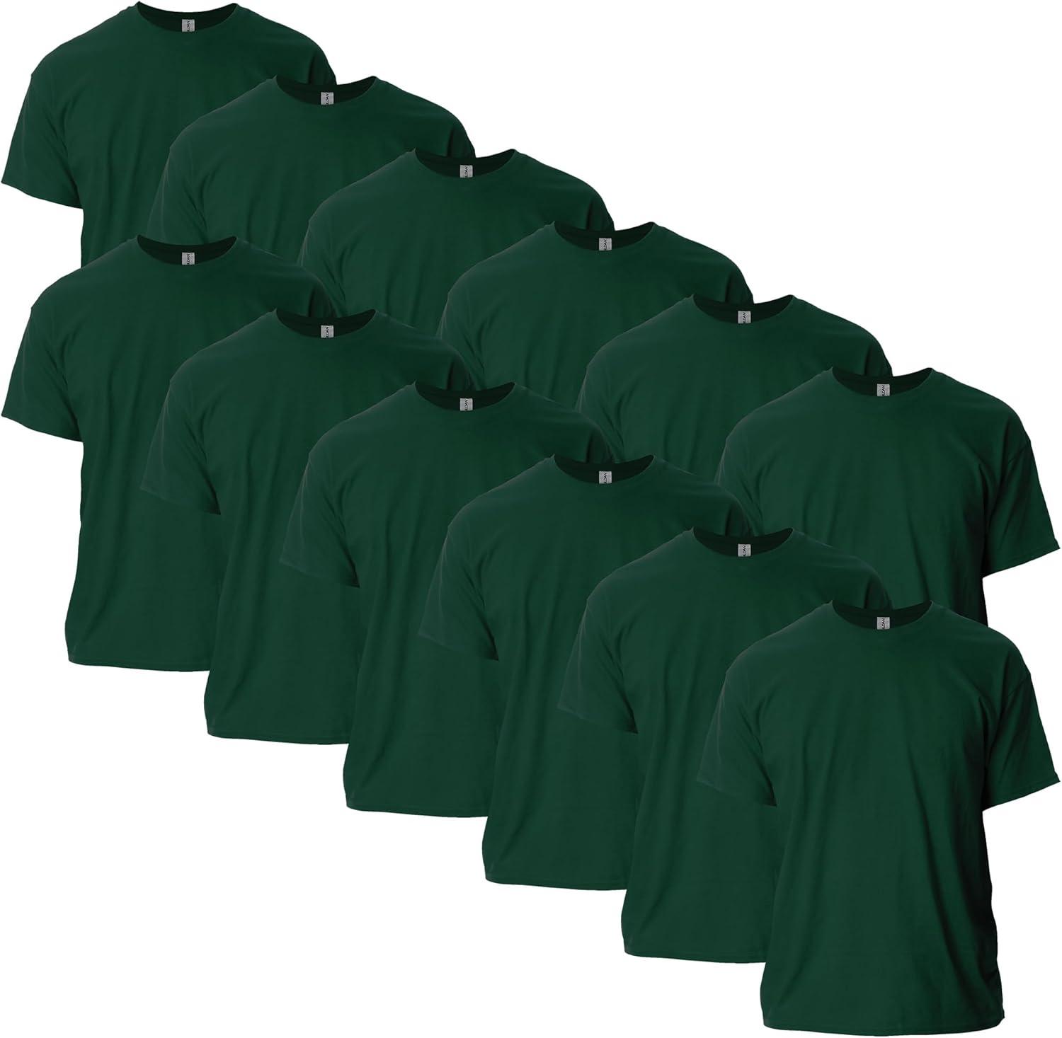 imageGildan Adult Ultra Cotton TShirt Style G2000 MultipackForest Green