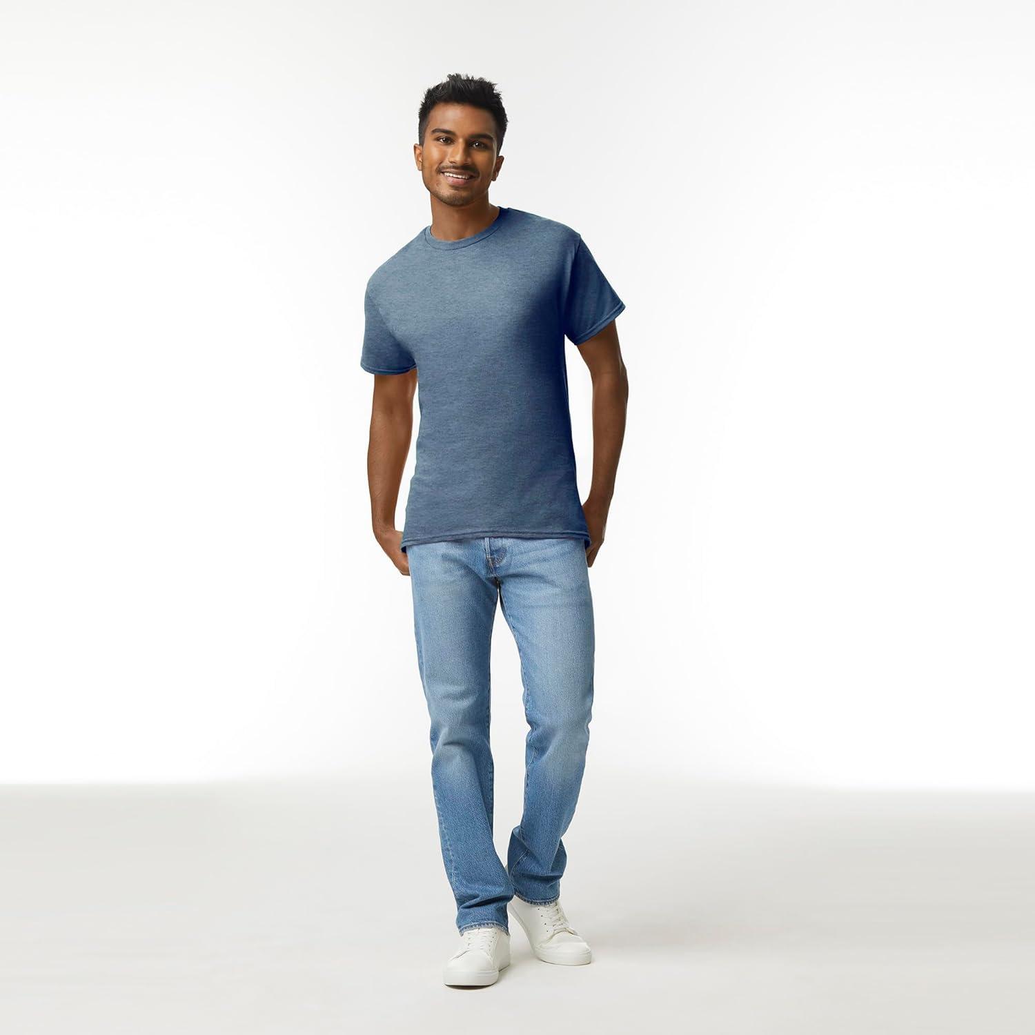 imageGildan Adult Ultra Cotton TShirt Style G2000 MultipackHeather Indigo