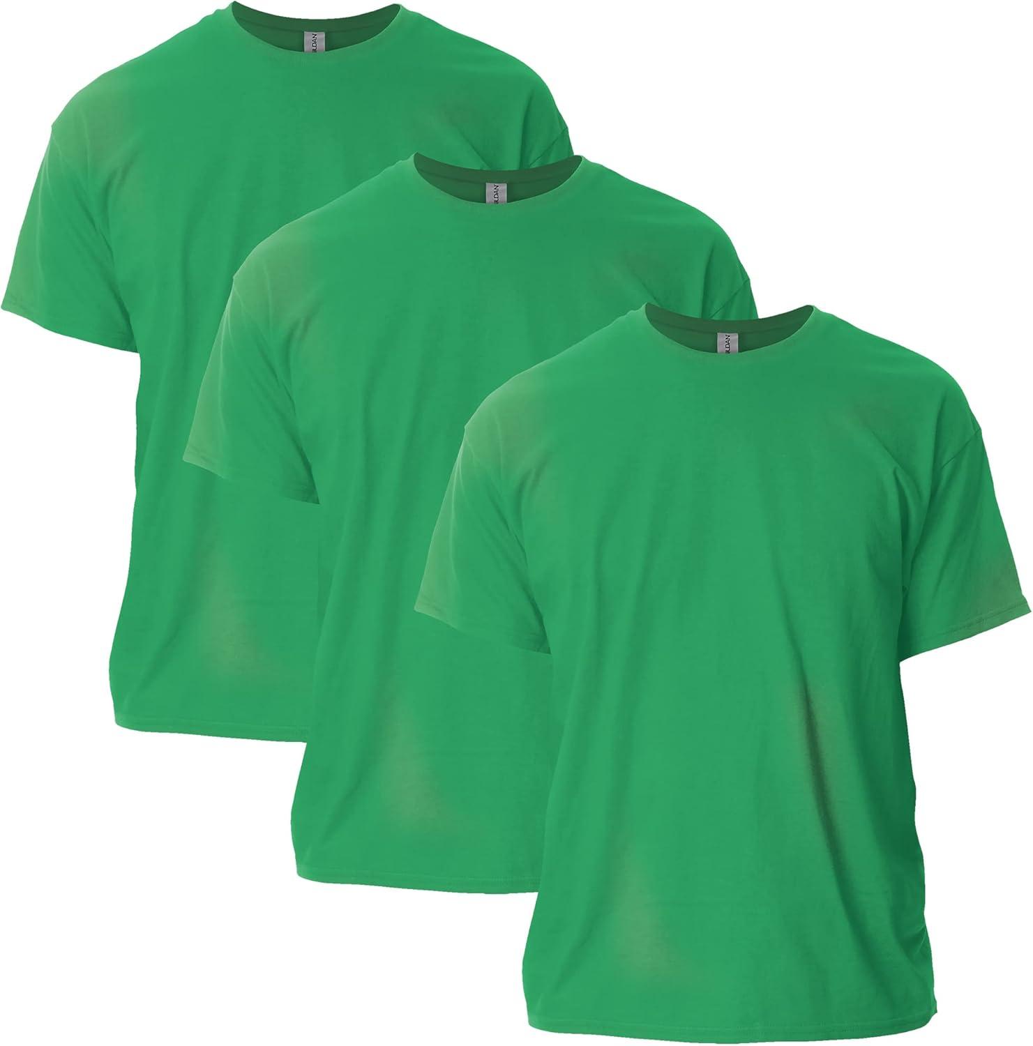 imageGildan Adult Ultra Cotton TShirt Style G2000 MultipackIrish Green