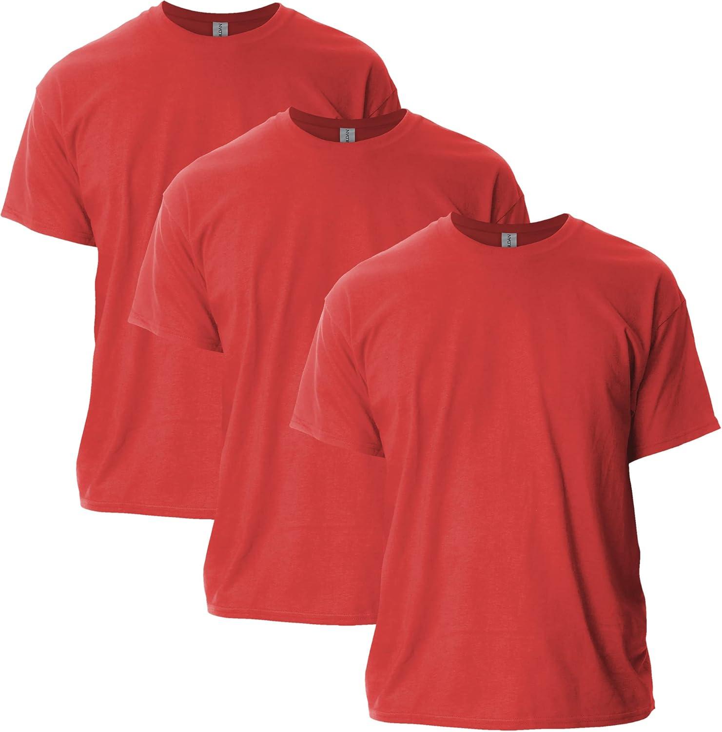 imageGildan Adult Ultra Cotton TShirt Style G2000 MultipackRed