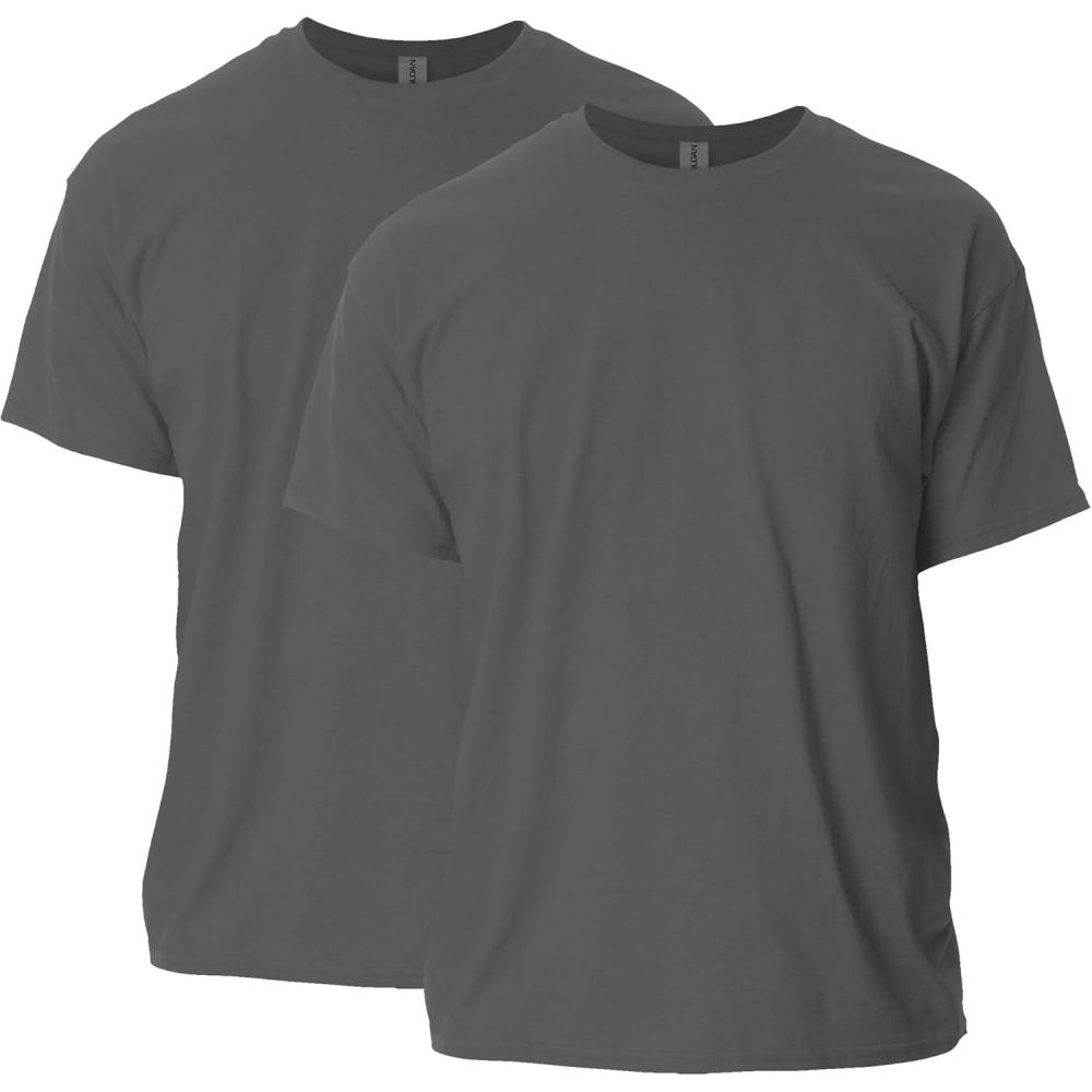 imageGildan Adult Ultra Cotton TShirt Style G2000 MultipackCharcoal