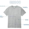 Gildan Adult Ultra Cotton T-Shirt, Style G2000, Multipack(Ash Grey)