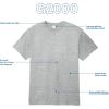 Gildan Adult Ultra Cotton T-Shirt, Style G2000, Multipack(Safety Orange)