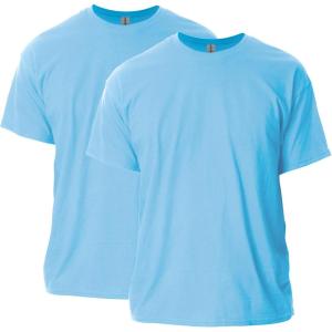 Gildan Adult Ultra Cotton T-Shirt, Style G2000, Multipack(Light Blue)