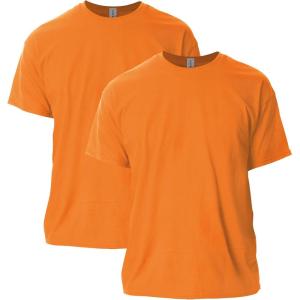 Gildan Adult Ultra Cotton T-Shirt, Style G2000, Multipack(Safety Orange)