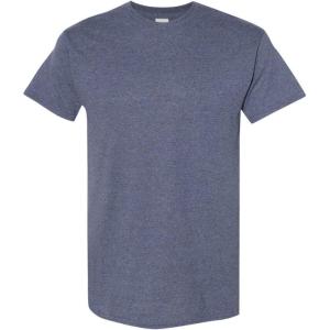 Gildan Mens G200((1) Heather Navy + (1) Sport Grey)
