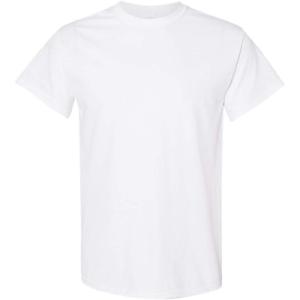 Gildan Mens G200((1) Heather Navy + (1) White)