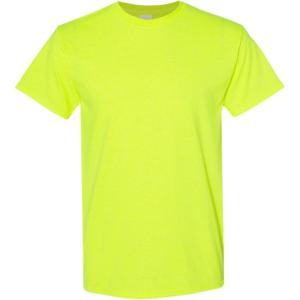 Gildan Mens G200((1) Safety Green + (1) Purple)