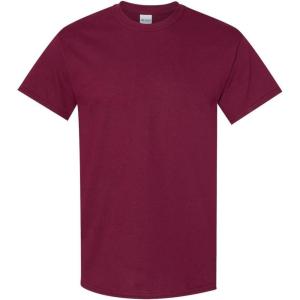 Gildan Mens G200(Maroon-safety Green)