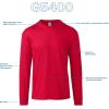Gildan Adult Heavy Cotton Long Sleeve T-Shirt, Style G5400, 2-Pack(S. Orange)