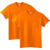 Gildan Adult Ultra Cotton T-Shirt with Pocket, Style G2300, 2-Pack(S. Orange)