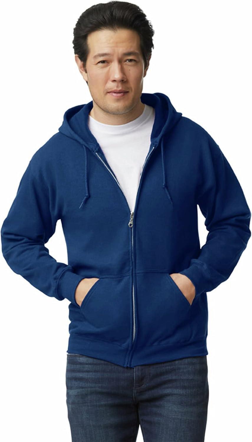 imageGildan unisexadult Fleece Zip Hoodie Sweatshirt Style G18600 MultipackNavy
