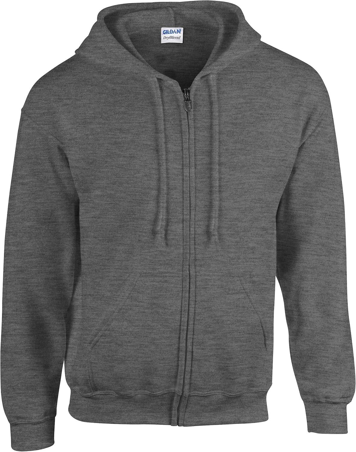 imageGildan unisexadult Fleece Zip Hoodie Sweatshirt Style G18600 MultipackRed