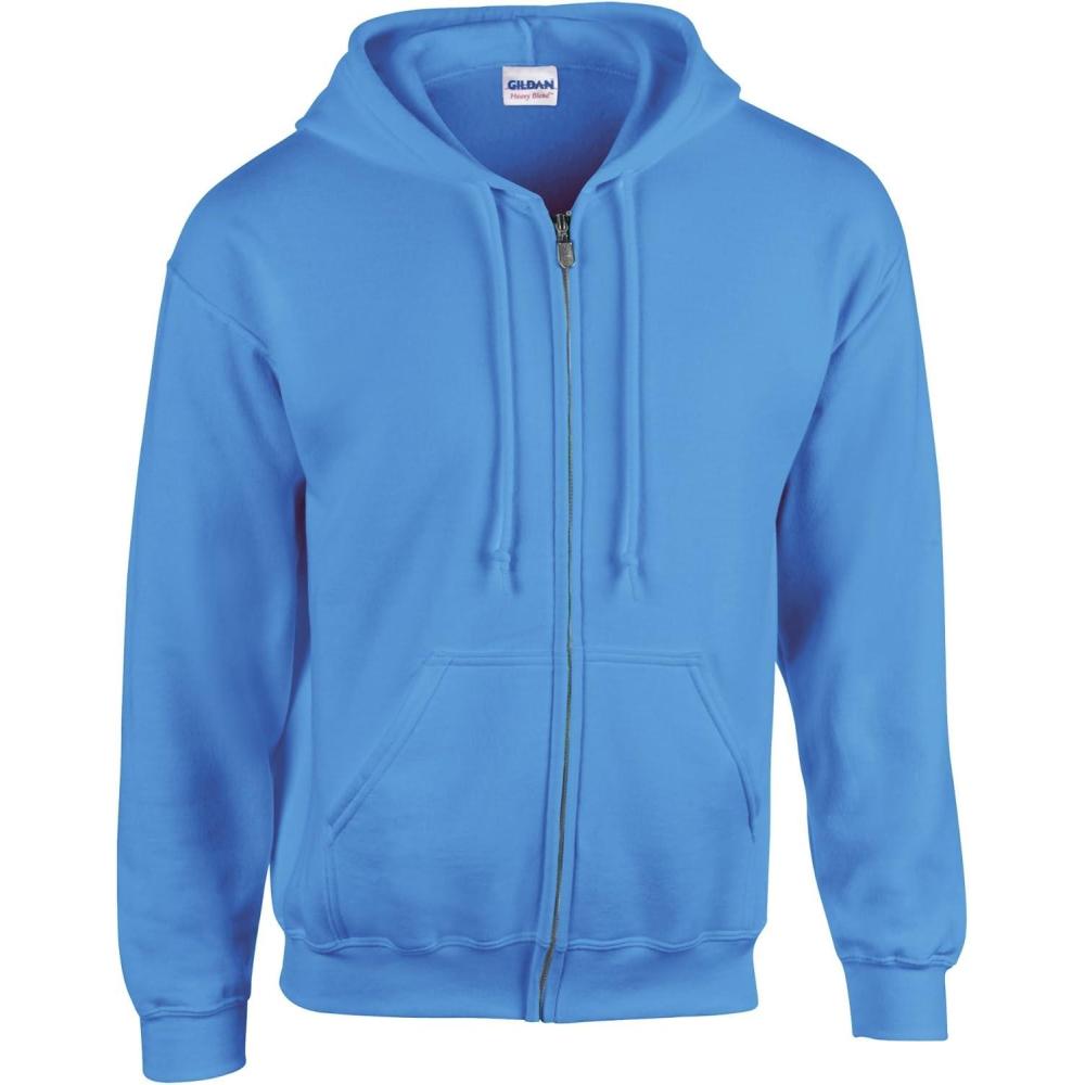 imageGildan unisexadult Fleece Zip Hoodie Sweatshirt Style G18600 MultipackCarolina Blue